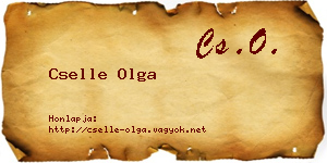 Cselle Olga névjegykártya